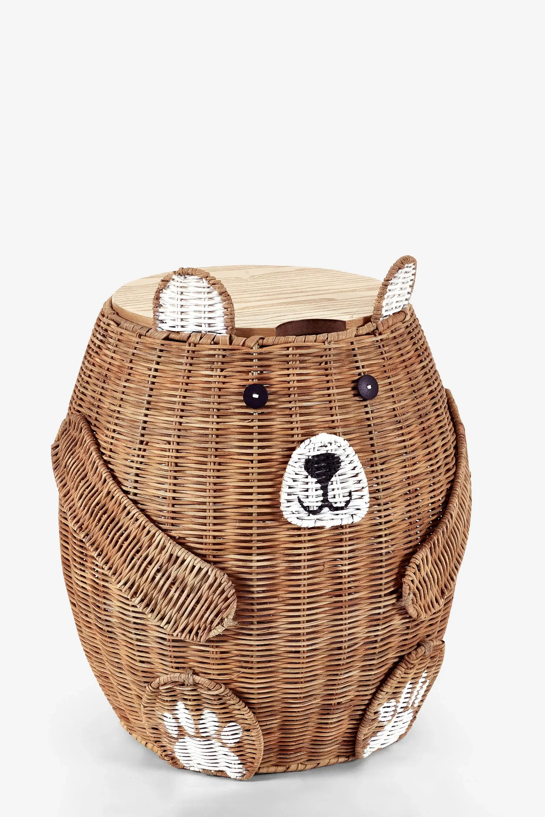 Storage Basket Bedside Table - Panda Style